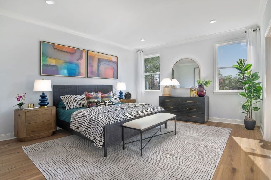 Representative furnished interior of a home built from the 1910 Modeled by KB Home in Wellington Pointe Executive, Monroe (Image 6).