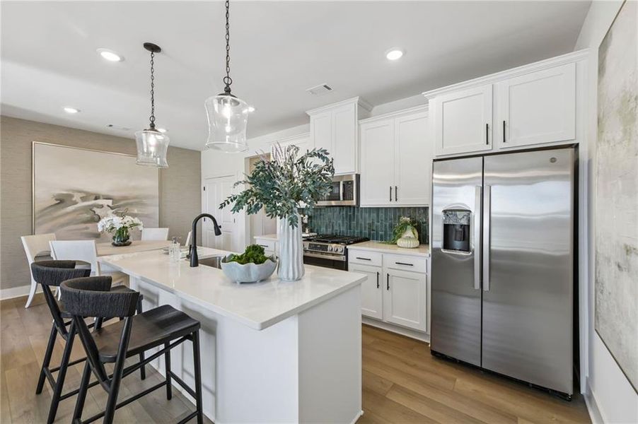 Furnished interior view inside a new home in Tribute, Hoschton (Image 18).