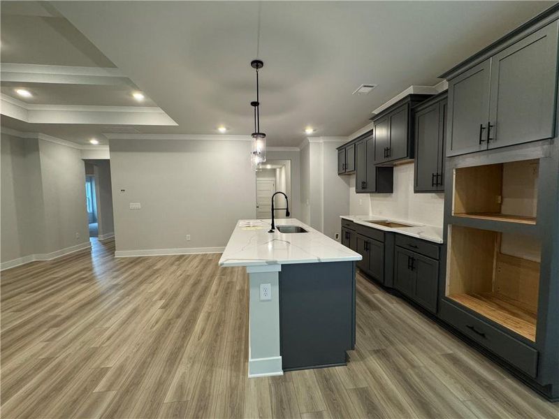 Furnished interior view inside a new home in Rosewood Lake Preserve, Hoschton (Image 12).