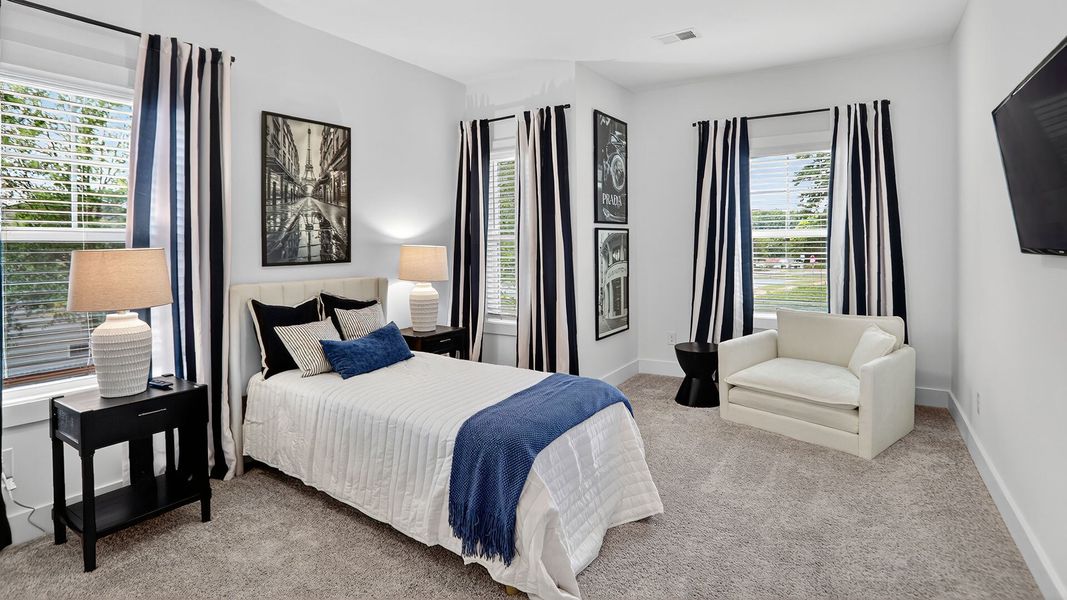 Representative furnished interior of a home built from the Belle by KM Homes in Governors Parc, Kennesaw (Image 15).