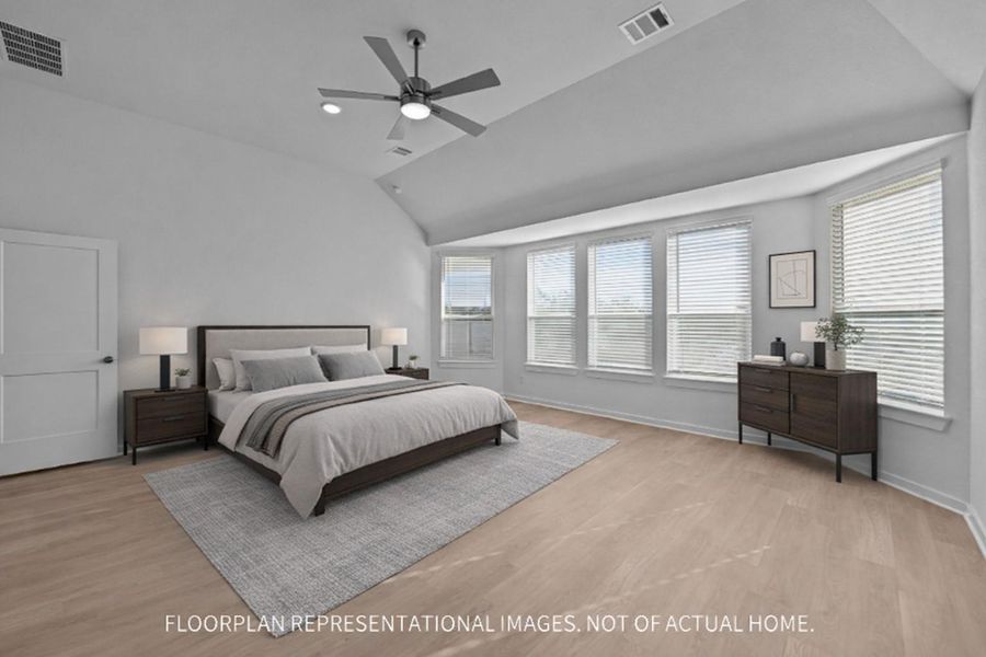 Furnished interior view inside a new home in Marvida, Cypress (Image 7).
