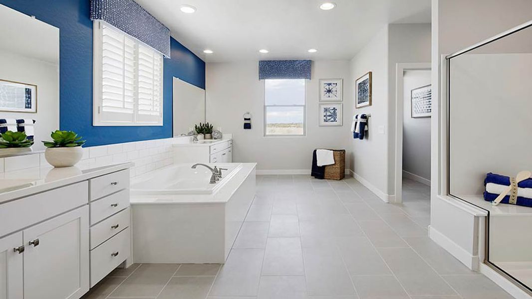 Representative furnished interior of a home built from the 45RM6 by Taylor Morrison in Almeria at Rancho Mercado, Surprise (Image 10).