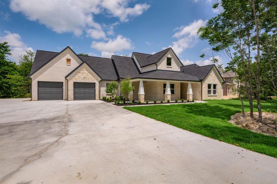 Front exterior of a new home in , Terrell, TX, highlighting curb appeal (Image 21).