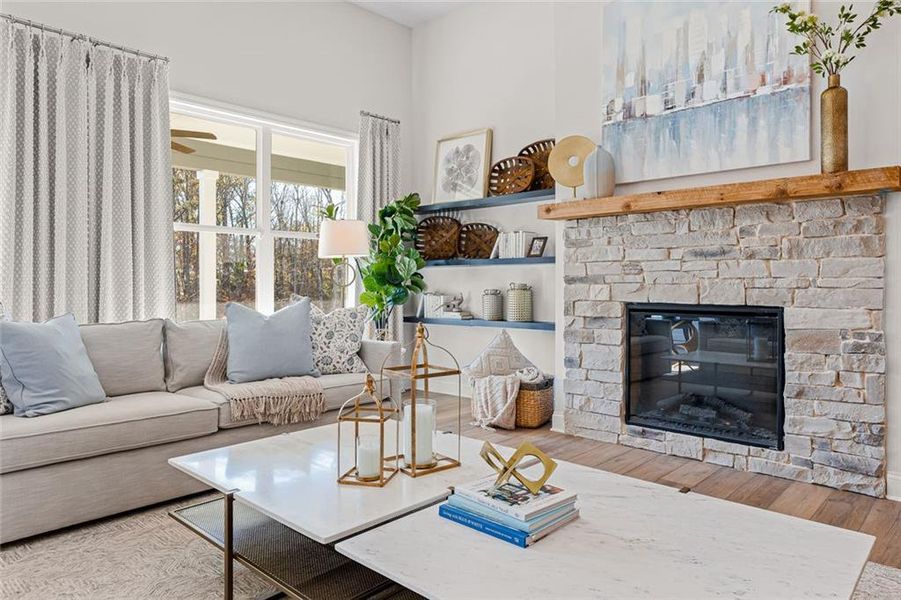 Furnished interior view inside a new home in Echo Grove, Cumming (Image 27).