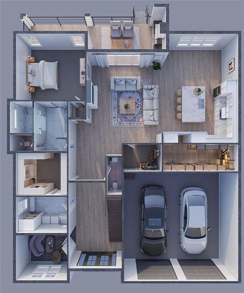 2D floor plan layout of this home in , Tampa, FL (Image 4).