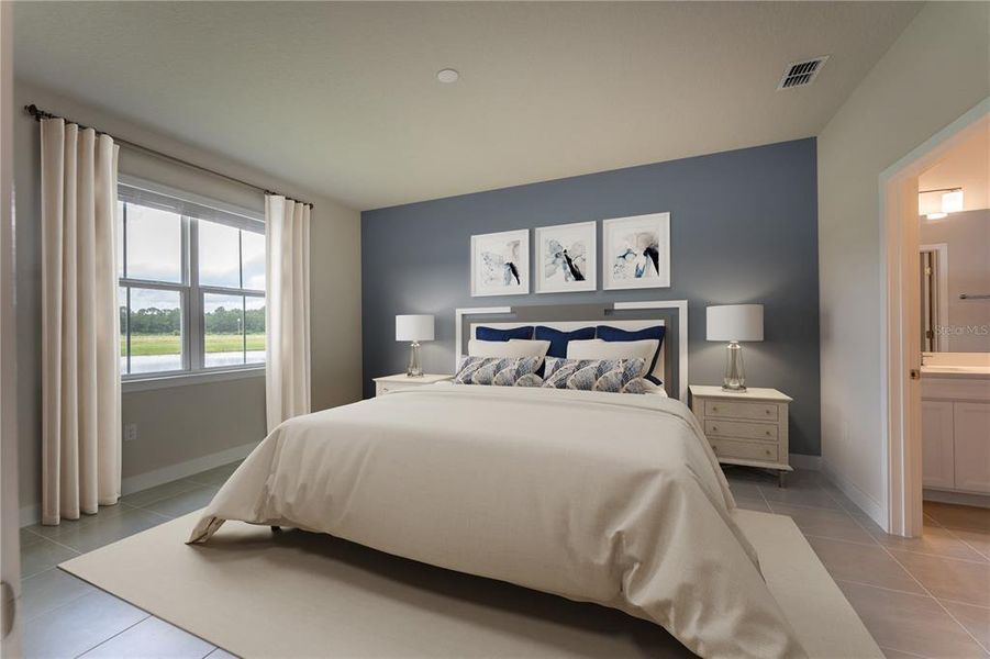 Furnished interior view inside a new home in The Palms at Venetian Bay, New Smyrna Beach (Image 13). Furnished interior view inside a new home in The Palms at Venetian Bay, New Smyrna Beach (Image 13).