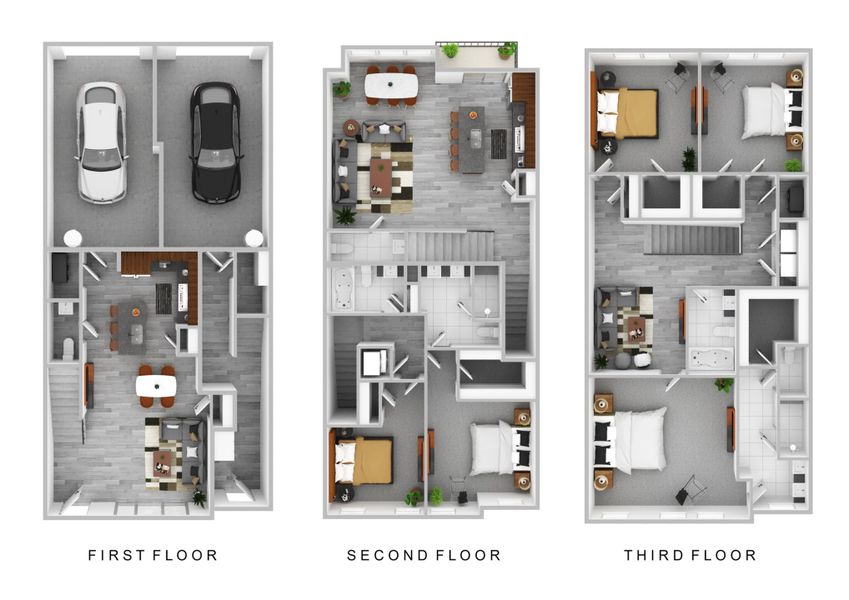 2D floor plan layout of this home in Echo Park, Suwanee, GA (Image 7).