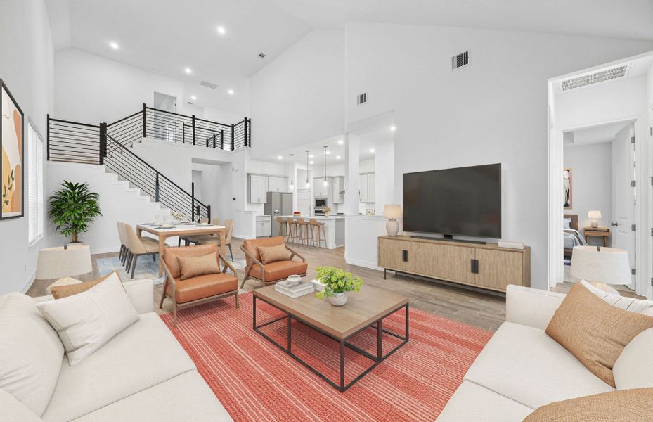 Furnished interior view inside a new home in Lago Mar, Texas City (Image 16). Furnished interior view inside a new home in Lago Mar, Texas City (Image 16).