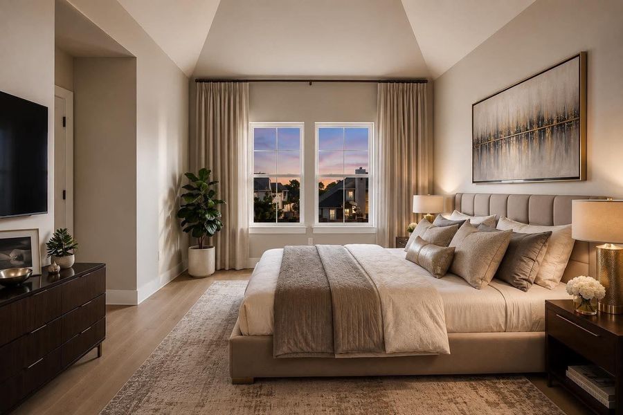 Furnished interior view inside a new home in Metro Village, Houston (Image 5).