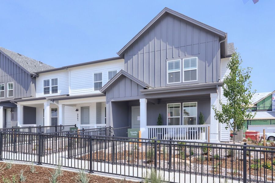 Front exterior of a new home in Barefoot, Firestone, CO, highlighting curb appeal (Image 1). Front exterior of a new home in Barefoot, Firestone, CO, highlighting curb appeal (Image 1).