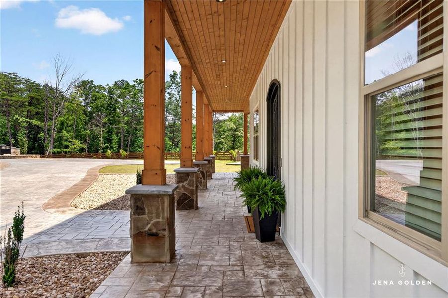 Exterior details and patio area of a home in , Dahlonega (Image 37).