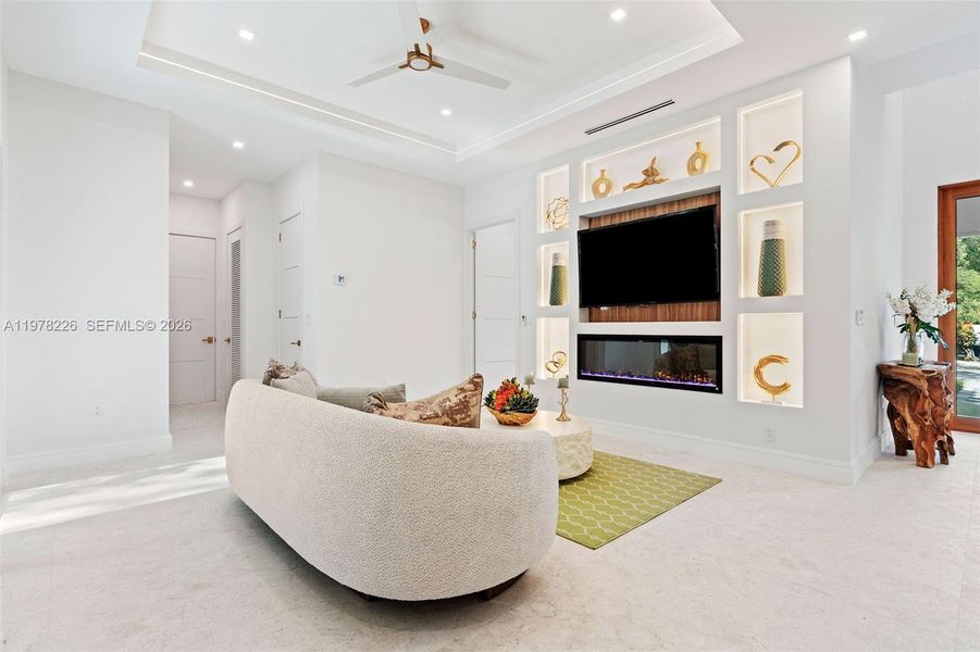 Furnished interior view inside a new home in , Islamorada, Village of Islands (Image 9).