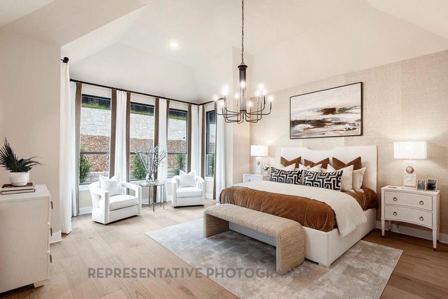 Furnished interior view inside a new home in Santa Rita Ranch: 90ft. lots, Liberty Hill (Image 14).