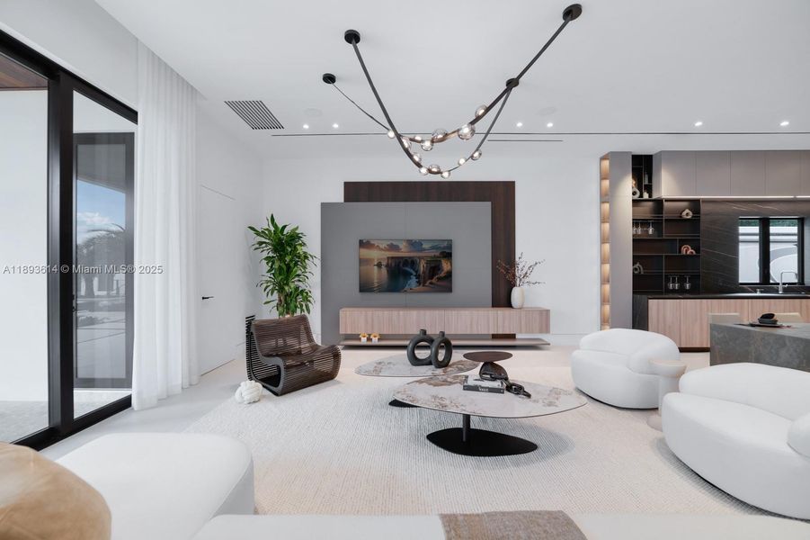 Furnished interior view inside a new home in , Miami (Image 15).