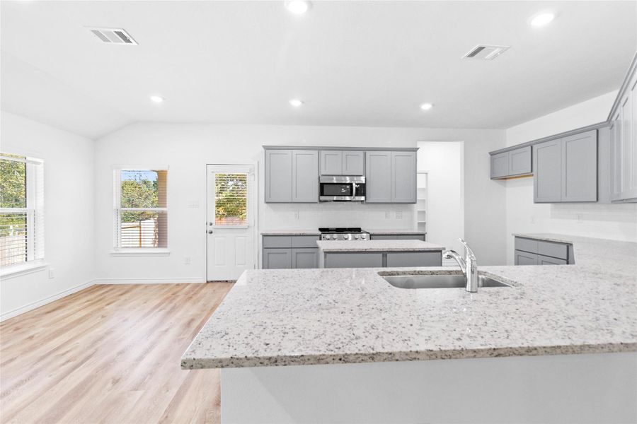 Furnished interior view inside a new home in , Willis (Image 3).