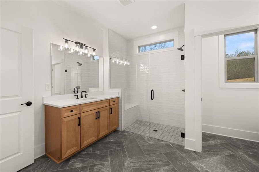 Furnished interior view inside a new home in Soleil Belmont Park, Canton (Image 14).