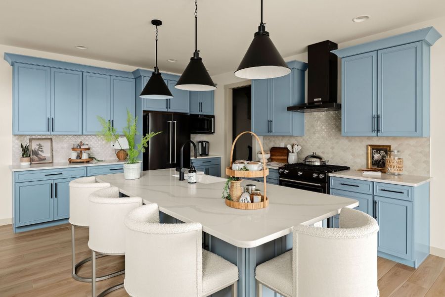 Representative furnished interior of a home built from the Magnolia by Keystone Custom Homes in Lakestone Cove, Belmont (Image 8).