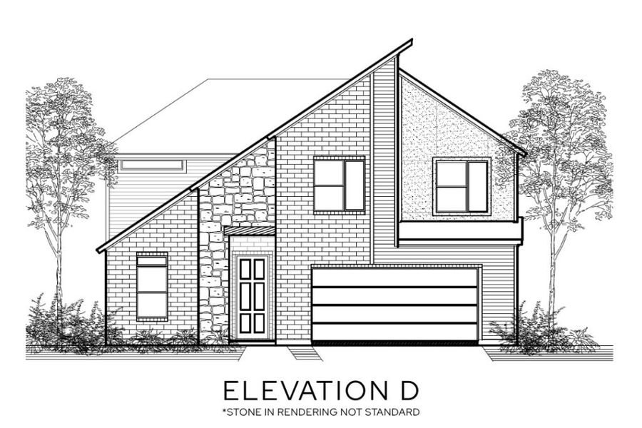 Representative rendering of the exterior for the The Royal by Lillian Custom Homes (Image 8).