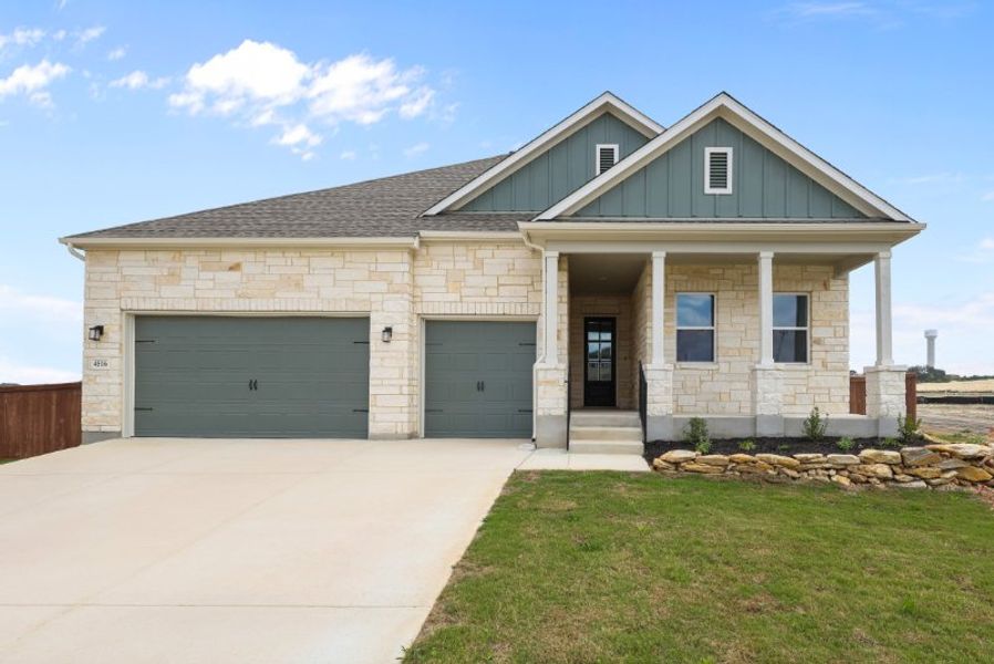 A house with a garage. A house with a garage.