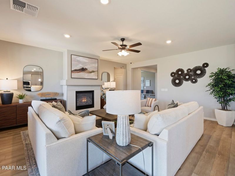 Furnished interior view inside a new home in North Ridge at Pronghorn Ranch, Prescott Valley (Image 15). Furnished interior view inside a new home in North Ridge at Pronghorn Ranch, Prescott Valley (Image 15).