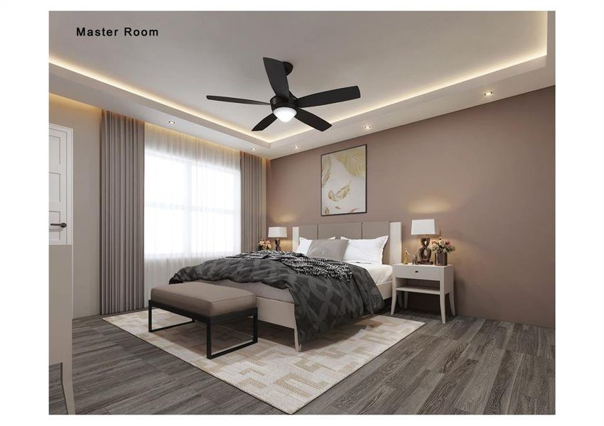 Furnished interior view inside a new home in , Abilene (Image 9).