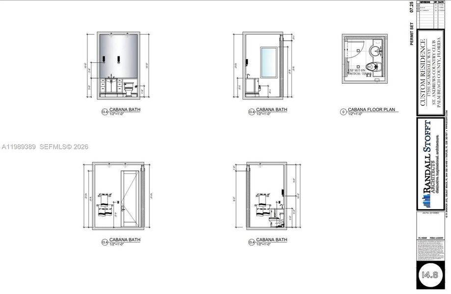2D floor plan layout of this home in , Boca Raton, FL (Image 4).