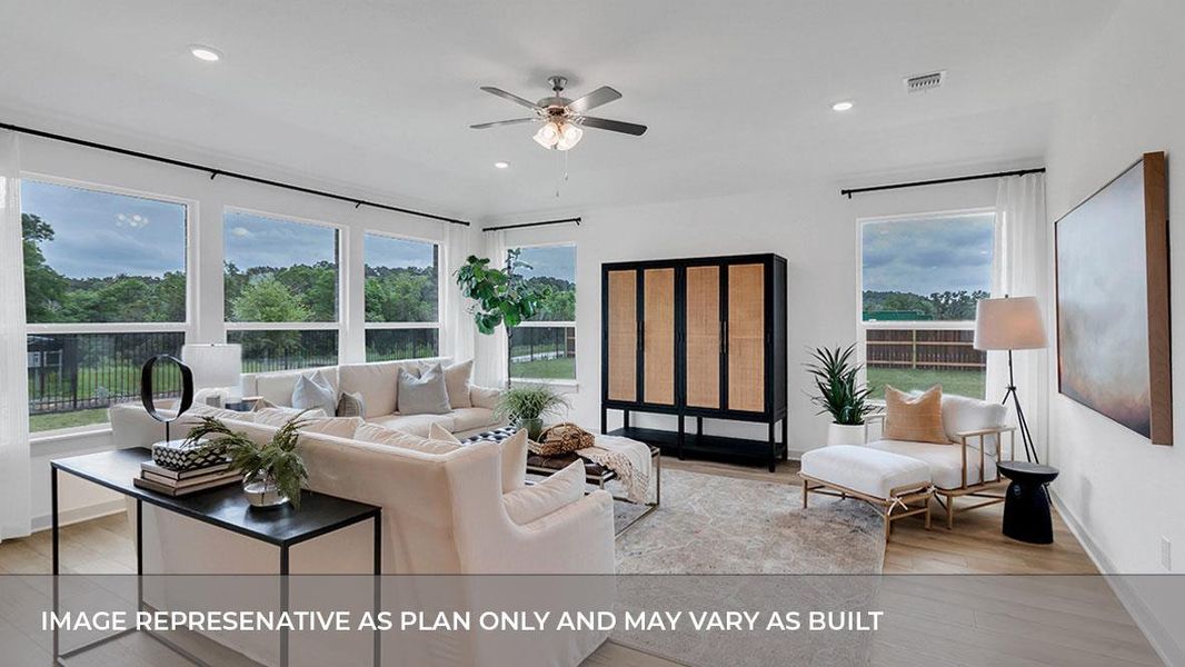 Furnished interior view inside a new home in Rosenbusch Ranch, Leander (Image 17). Furnished interior view inside a new home in Rosenbusch Ranch, Leander (Image 17).