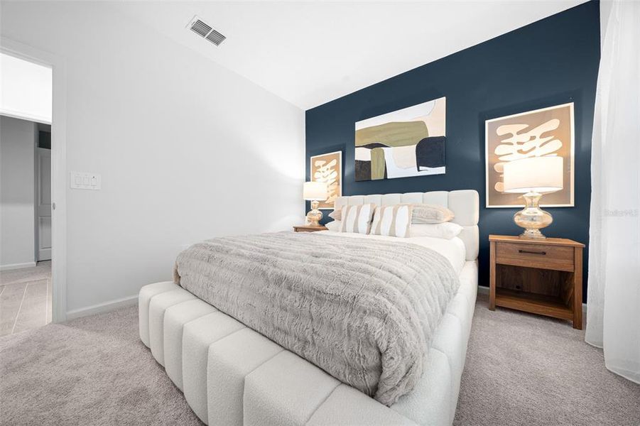 Furnished interior view inside a new home in Pioneer Ranch: Pioneer Ranch 60's, Ocala (Image 19).