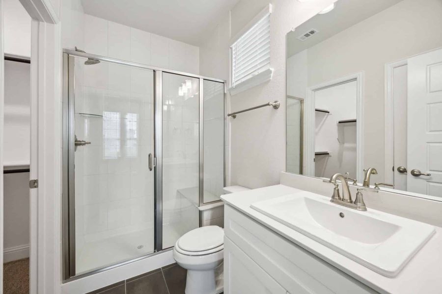 Furnished interior view inside a new home in Summer Crest, Fort Worth (Image 9). Furnished interior view inside a new home in Summer Crest, Fort Worth (Image 9).