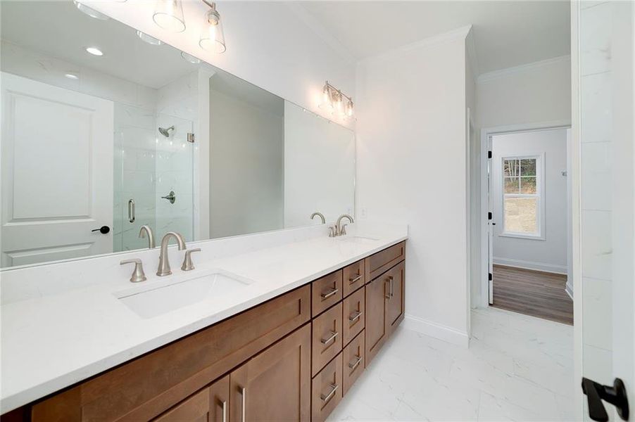 Furnished interior view inside a new home in , Cumming (Image 4).