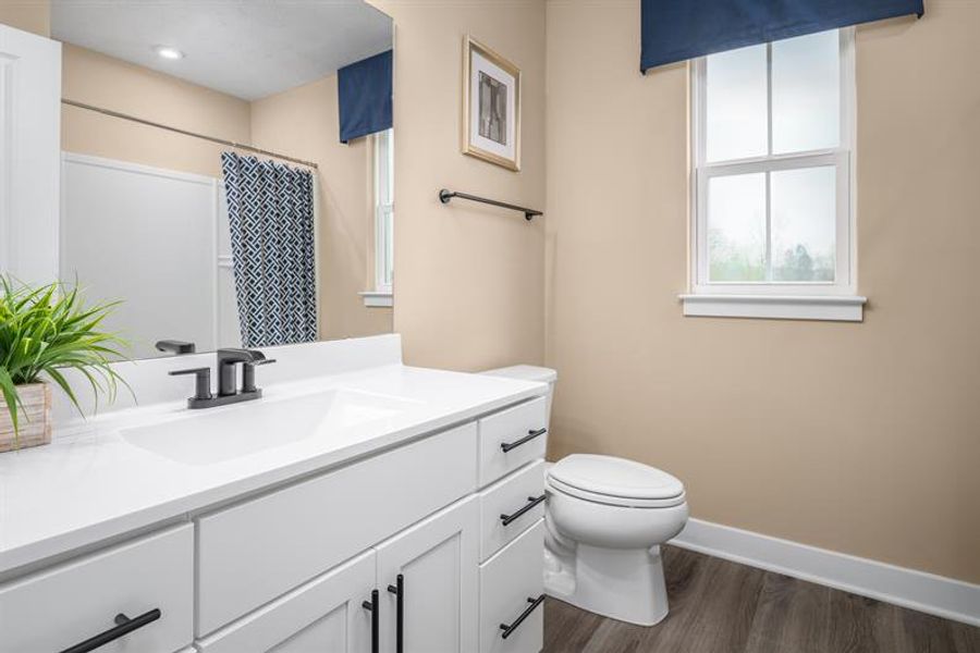 Representative furnished interior of a home built from the Allegheny by Ryan Homes in Friendship Meadows, Seneca (Image 19).
