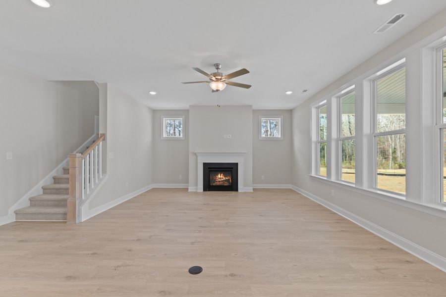 Representative unfurnished interior of a home built from the The Whitley by RobuckHomes in Kennebec Crossing, Angier (Image 111). Representative unfurnished interior of a home built from the The Whitley by RobuckHomes in Kennebec Crossing, Angier (Image 111).