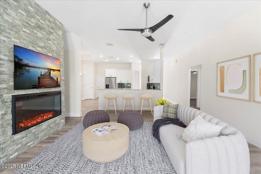 Furnished interior view inside a new home in , Fleming Island (Image 4).