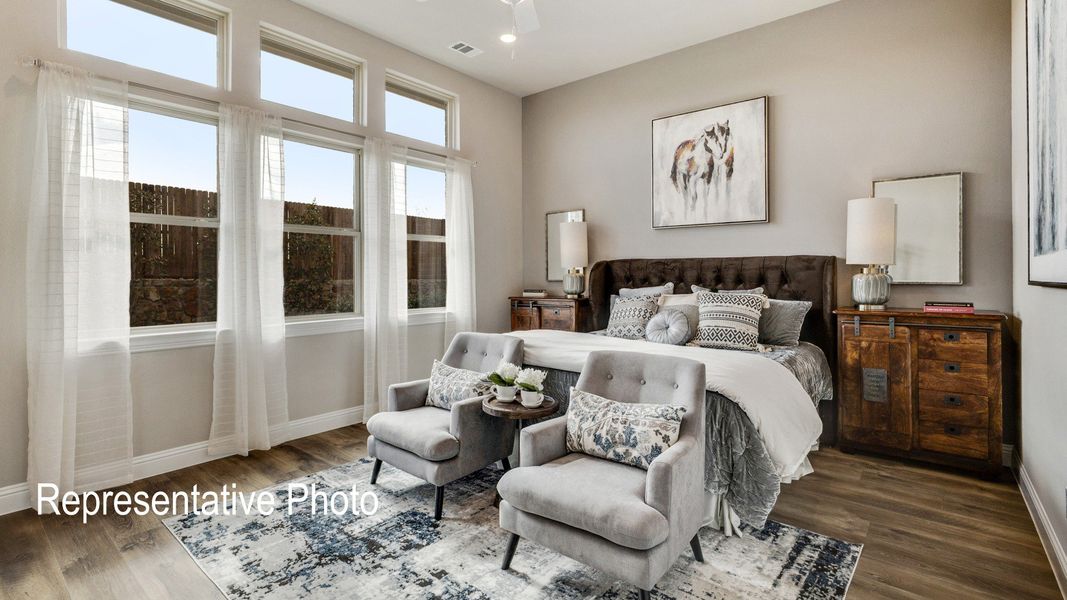 Furnished interior view inside a new home in Hulen Trails, Fort Worth (Image 10).