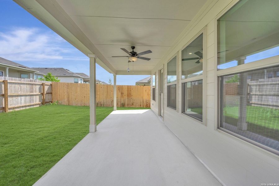 Exterior details and patio area of a home in Greenspoint Heights, Seguin (Image 2). Exterior details and patio area of a home in Greenspoint Heights, Seguin (Image 2).