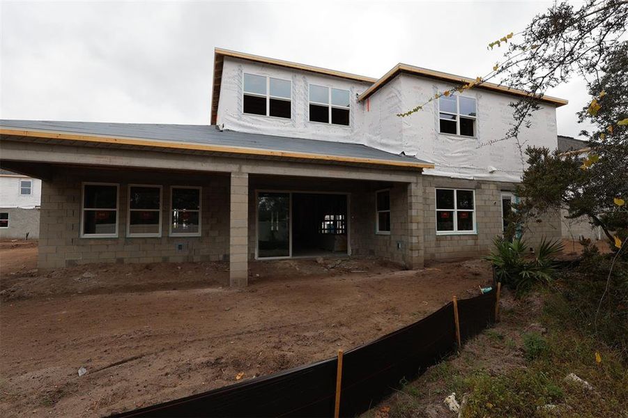 In-progress construction of a new home in Hawk's Overlook, Oviedo, FL (Image 3).