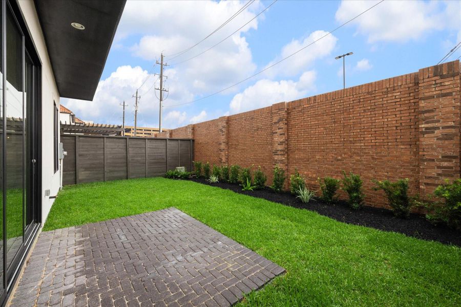 Nice sized fenced-in back yard.