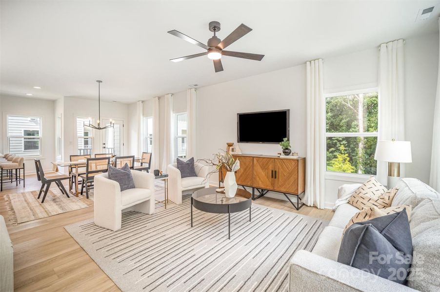 Furnished interior view inside a new home in , Charlotte (Image 12).