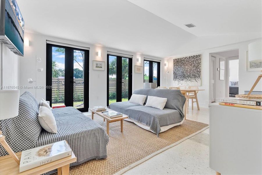 Furnished interior view inside a new home in , Miami (Image 14). Furnished interior view inside a new home in , Miami (Image 14).