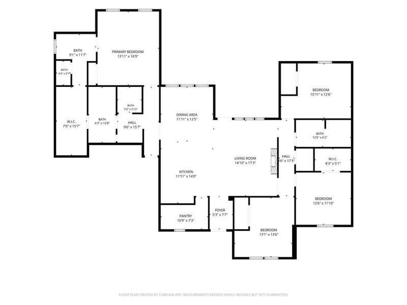 2D floor plan layout of this home in , Pasadena, TX (Image 5).