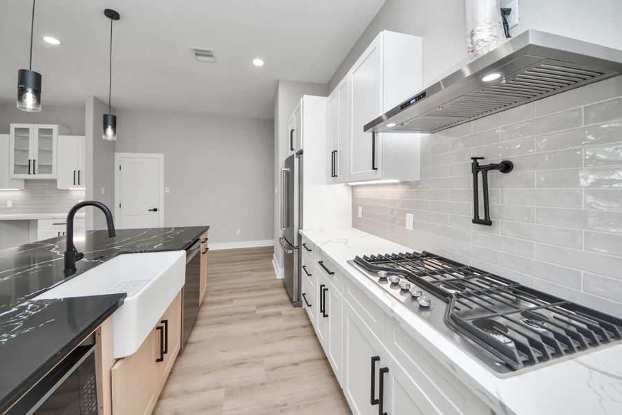 Furnished interior view inside a new home in , Pasadena (Image 11).
