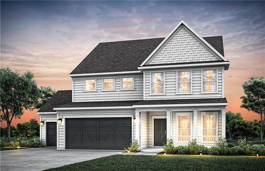 Front exterior of a home in the Creekside at Skelton community, located in Hoschton, GA (Image 12). Front exterior of a home in the Creekside at Skelton community, located in Hoschton, GA (Image 12).