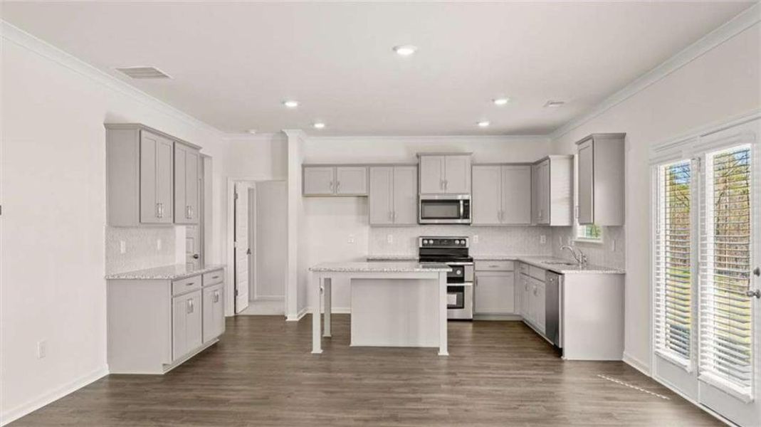 Furnished interior view inside a new home in , Dacula (Image 9).