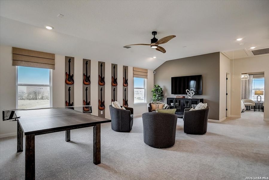 Furnished interior view inside a new home in Casinas at Gruene, New Braunfels (Image 9).