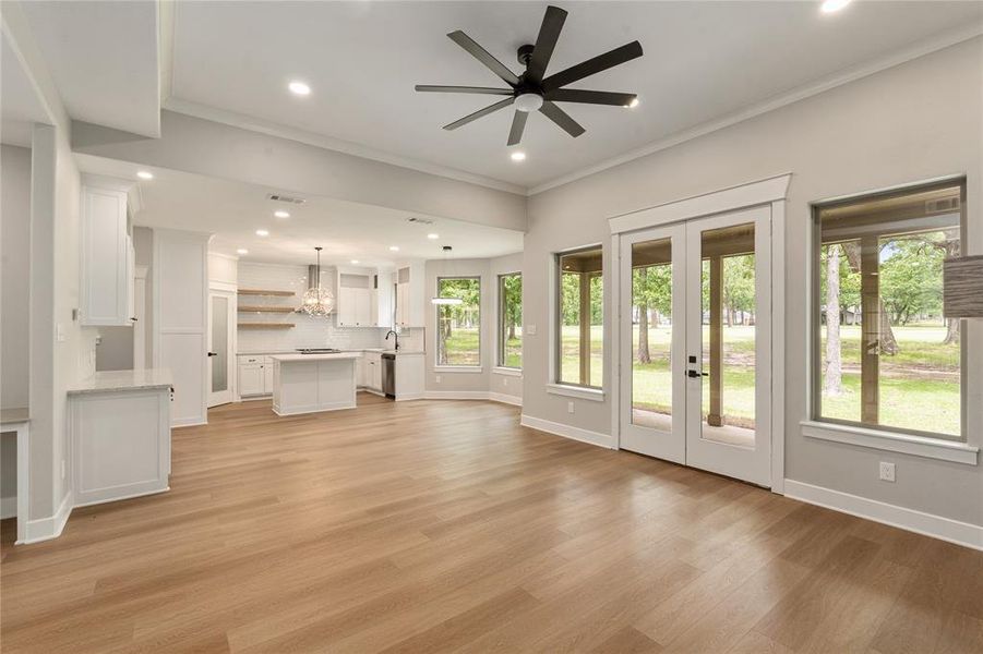 Open floor plan Open floor plan