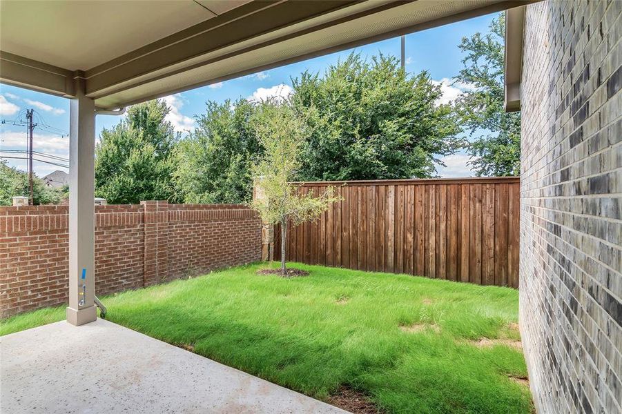 View of yard with a patio