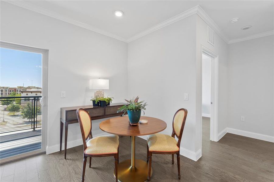 Furnished interior view inside a new home in Gatherings® at Twin Creeks, Allen (Image 6). Furnished interior view inside a new home in Gatherings® at Twin Creeks, Allen (Image 6).