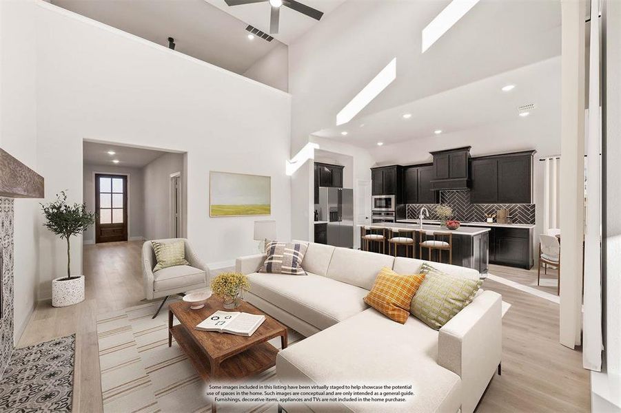 Furnished interior view inside a new home in Mockingbird Hills 60-65, Joshua (Image 7).