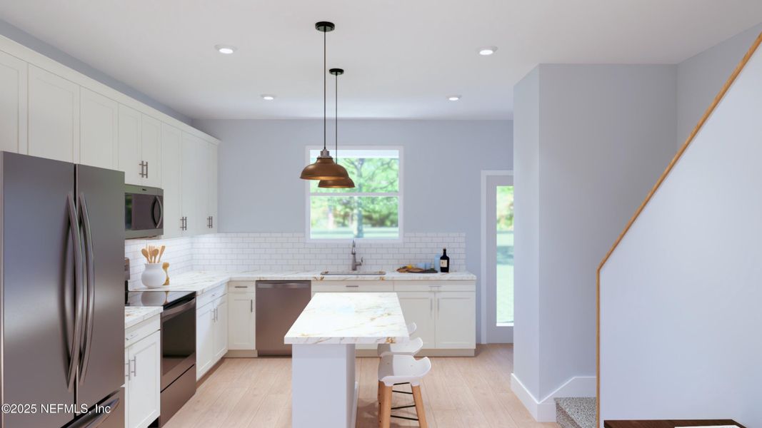 Furnished interior view inside a new home in Baxley Villas, Middleburg (Image 5).