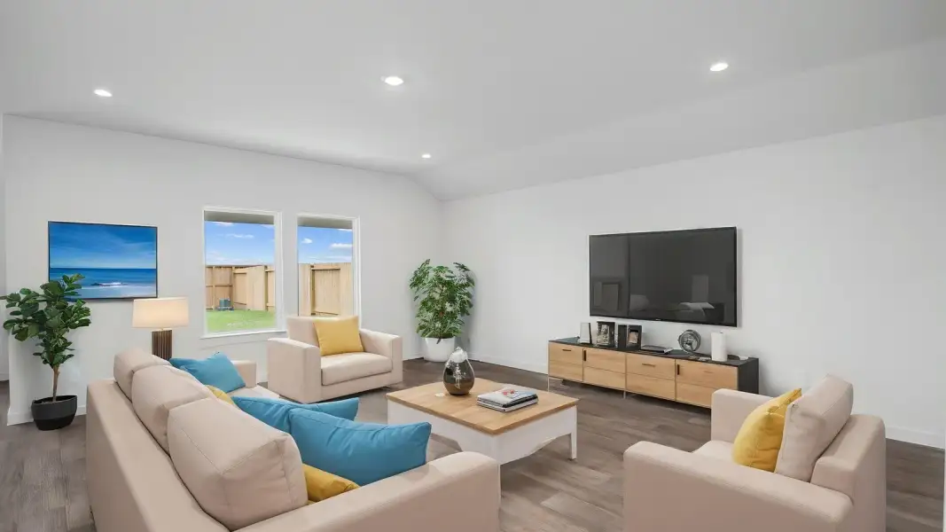 Representative furnished interior of a home built from the Courtland - 2297 by D.R. Horton in Harvest Pointe, Needville (Image 7).